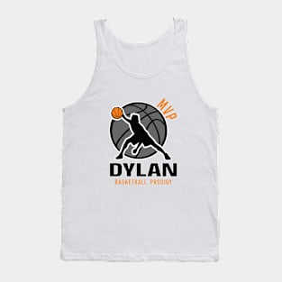 Dylan MVP Custom Player Basketball Prodigy Your Name Tank Top